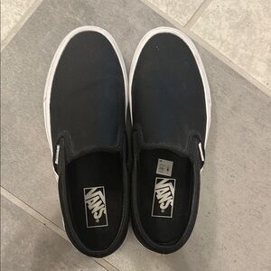 Vans Black Slip-On Sneakers